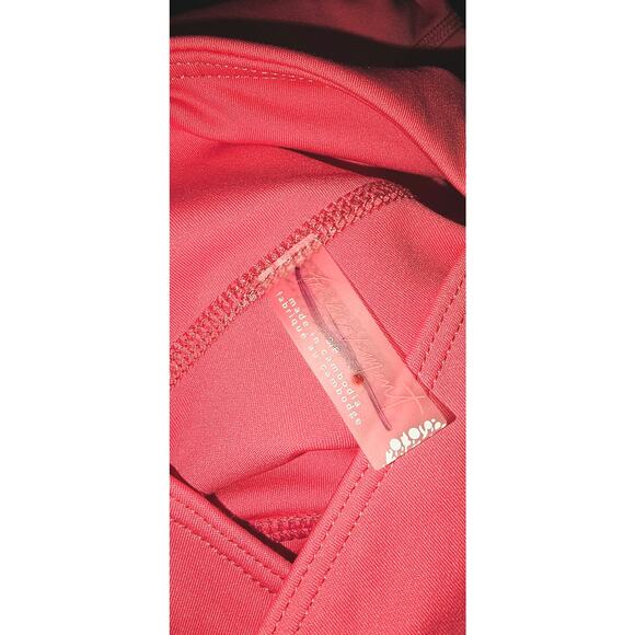 New Free People FP MOVEMENT Back It Up Onesie $98 SMALL Pink - Picture 9 of 9